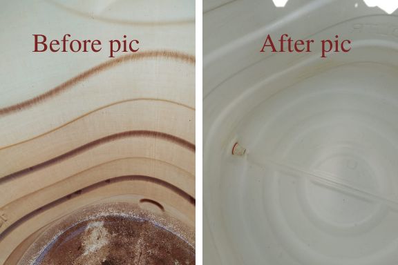Tank Cleaning Before After